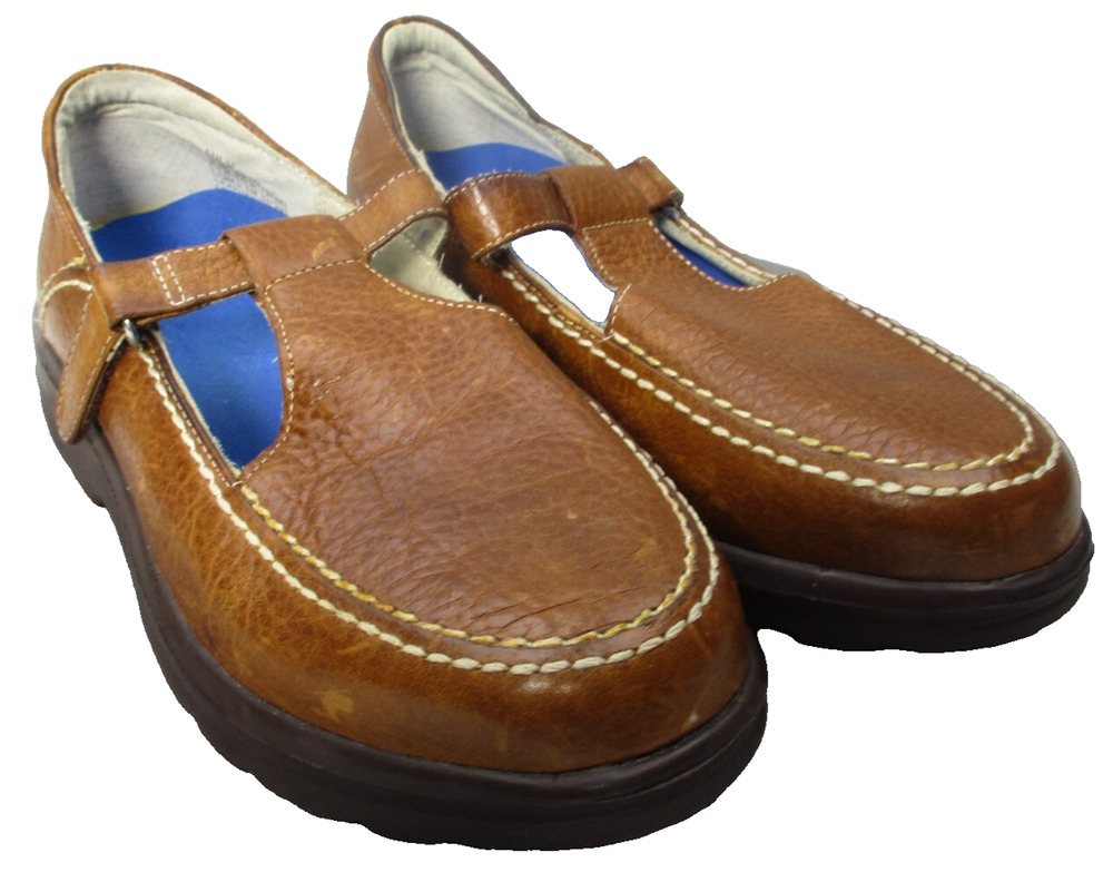 Dr.Comfort LULU Womens Sz 7.5 Brown Leather Mary Jane Diabetic Orthopedic Shoes
